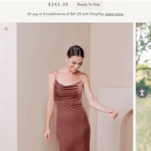 Revelry Skye dress in Dusty Rose